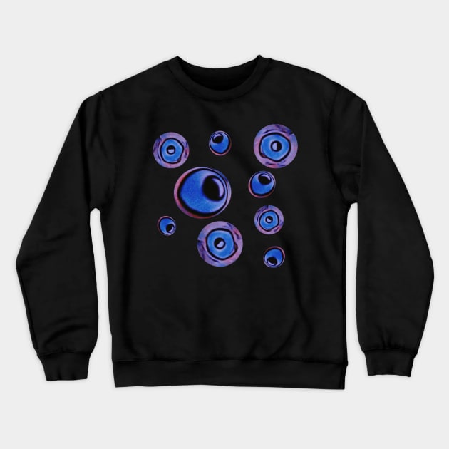 Blue spheres Crewneck Sweatshirt by FlossOrFi